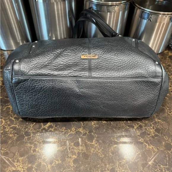 Coach Black Park Carrie Studded Leather Hobo Satchel with Coach tags. April 2014 - Picture 6 of 16